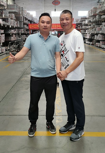 熱烈歡迎聚佳/冠發(fā)不銹鋼陳偉鎮(zhèn)總經理蒞臨喜有沃參觀指導