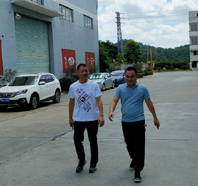 熱烈歡迎聚佳/冠發(fā)不銹鋼陳偉鎮(zhèn)總經理蒞臨喜有沃參觀指導